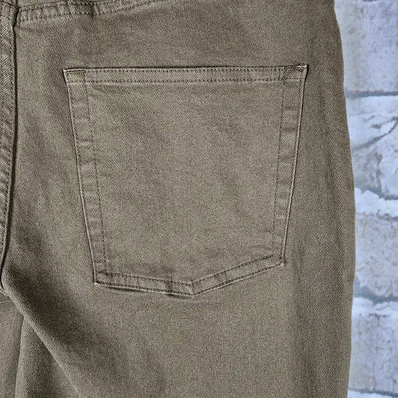OAK + FORT Cotton Twill Ankle  Pant Straight Leg Tobacco Size 32 - Picture 6 of 9